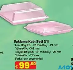 SAKLAMA KABI SETİ 2'Lİ